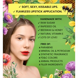 Lipalene HoneyLuxe - 100% Natural Lip & Cuticle Scrub (2 oz, Creamsicle Orange)