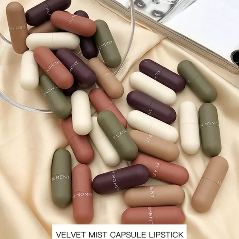 Nuoyatiyu 5pcs Labial En Barra Mate Alta Pigmentación Y Duración