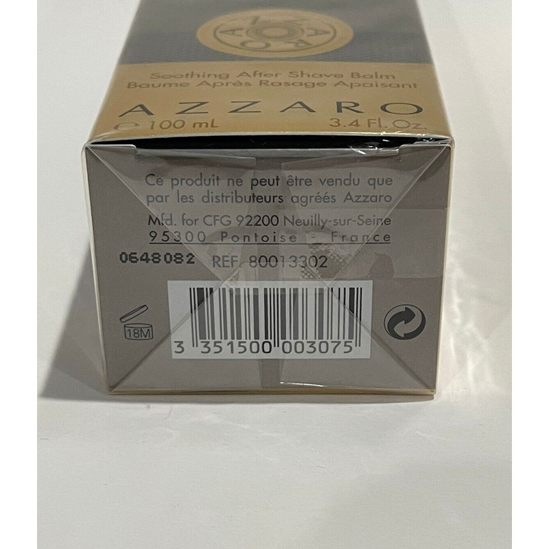 Azzaro Wanted After Shave Balm 3.4oz New In Box