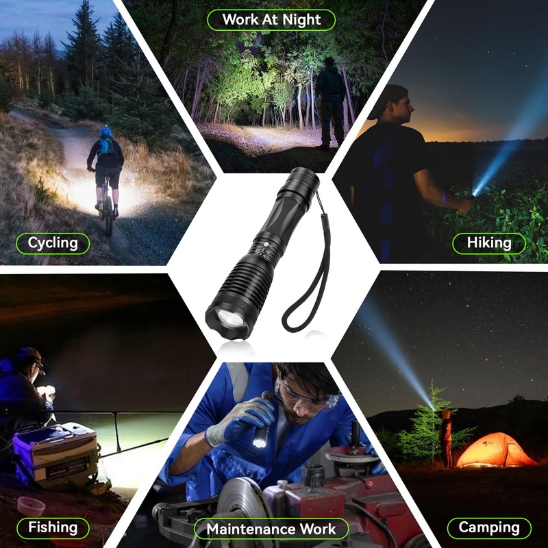 BlueFire Super Bright 1200 Lumen LED Handheld Flashlight with Adjustable