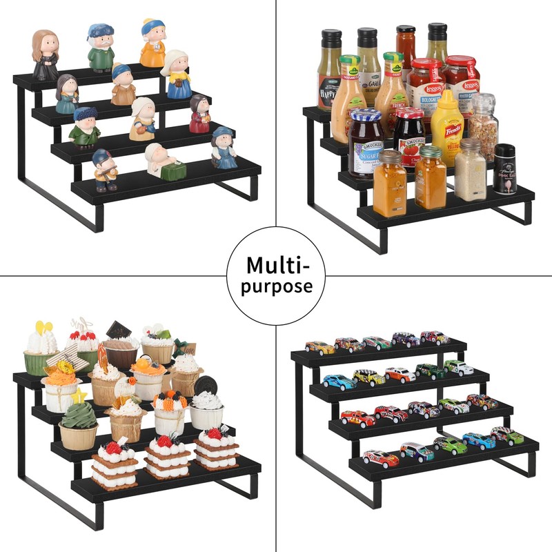 YINMIT Wooden Display Riser Stand, Tiered Perfume and Cologne Organizer