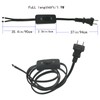 HBFBZM 6Feet Lamp Cord with Switch On Off, 6Ft 18AWG