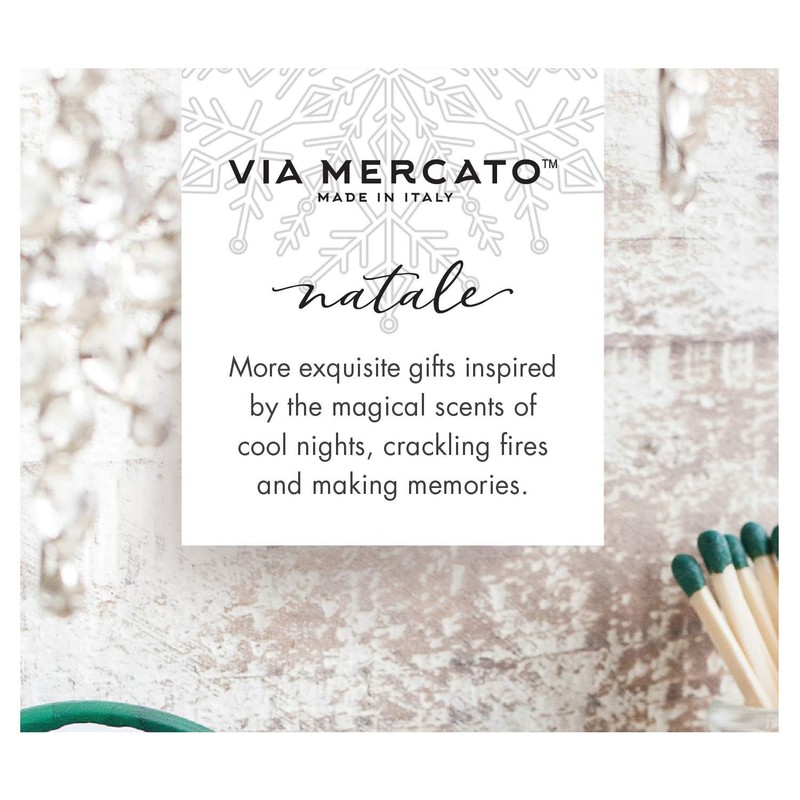Via Mercato Natale Single Wick 3oz Fragrant Candle - Frosted
