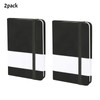 2 Pack Pocket Journal Notebook A7 Ruled Notebook Notepad PU