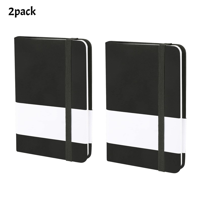 2 Pack Pocket Journal Notebook A7 Ruled Notebook Notepad PU