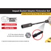 Titan 12086 3-Piece 6-Inch Impact Socket Adapter and Extension Set