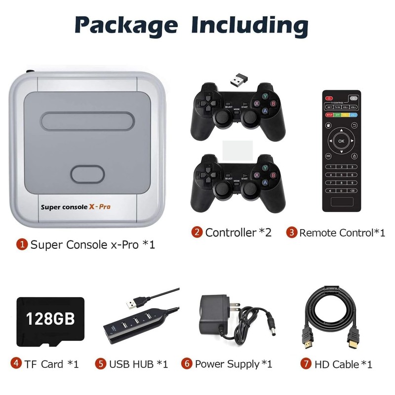 Kinhank Retro Game Console,Super Console X PRO Emulator Console with