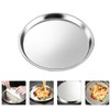 Cabilock Fruit Plate, Stainless Steel Plate, Dinner Plate, Salad Plate,