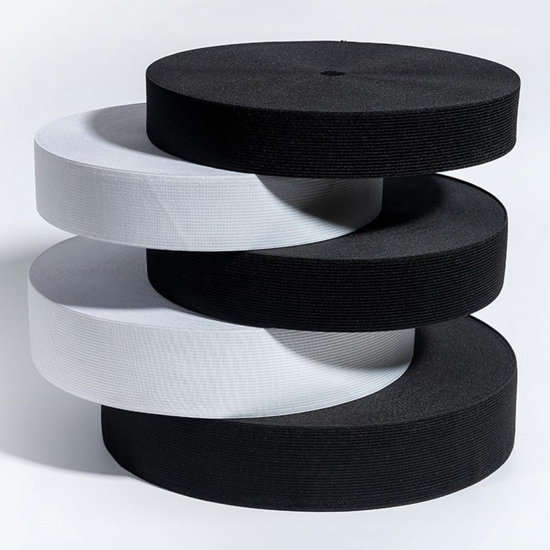 Woven Rubber Elastic Cord Flat Elastic 1.6 in (40 mm)