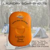 Travel Laundry Detergent Sheets - Includes Detergent Sheets, Foldable Laundry