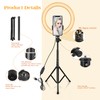 10" Ring Light with Tall Tripod Stand & Phone Holder