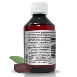 B.O.T cosmetic & wellness Organic Jojoba Oil 100% Pure Cold Pressed Eye Contour Serum Natural Anti-Ageing Hair Moisturising - 250 ml