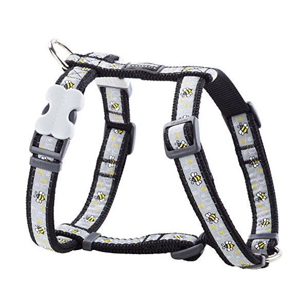 Red Dingo Bumblebee Dog Harness, Small, Black