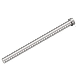 JSMOUID SKD61 Straight Ejector Pins, 1" Dia Round Tip Punch 254mm (10") Long Silver Gray 1pcs