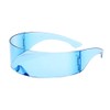 Futuristic Cyclops Monoblock Shield - anteojos de sol con espejo,