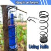Toiclebor Rain Gauge Outdoor,Freeze Proof Plastic Tube with Black Spiral
