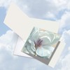 Peaceful Petals: 12 Assorted 'Square-Top' Sympathy Note Cards Featuring a