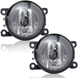 RP - Luz antiniebla de potencia notable - Luz antiniebla izquierda y derecha (1 par) para Acura/HD/FD/Suzuki/etc Reemplazo 4F9Z15200AA 4F9Z15200AACP Lente transparente con bombillas halógenas H11 de