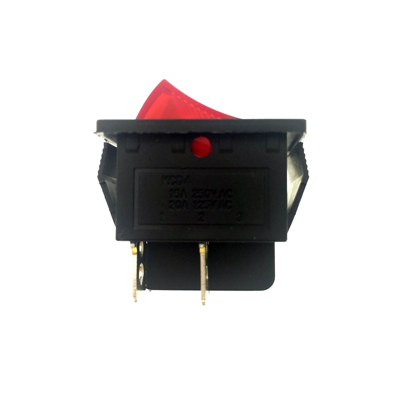 Red Light 4 Pin DPST ON/Off Snap in Rocker Switch