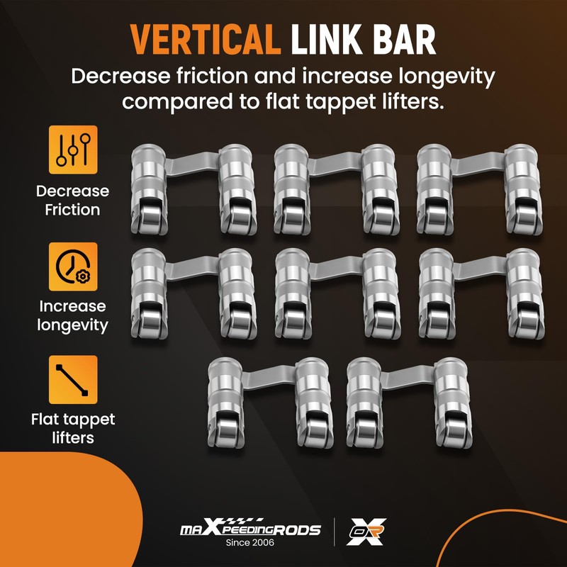 maXpeedingrods Roller Lifters for Chevy BBC Big Block V8 396