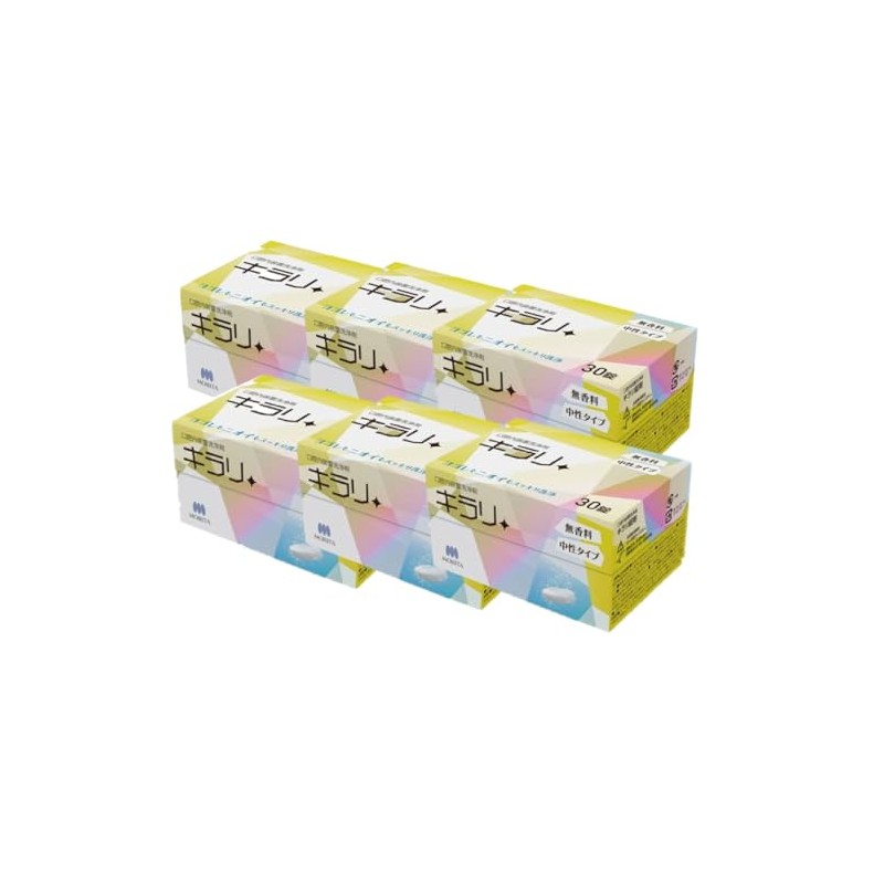 Nisshin Physio Clean Kirari Tablets, Denture Cleanser, 30 Tablets x
