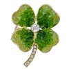GFM® Three Leaf or Four Leaf Clover Dimantes Enamel Brooch