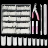 Acrylic Nail Tips Set, Venares 500 Pieces White Nail Tips