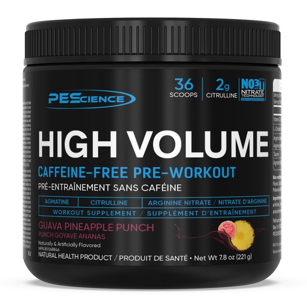 PEScience PEScience High Volume Pre Workout Powder, Caffeine Free for