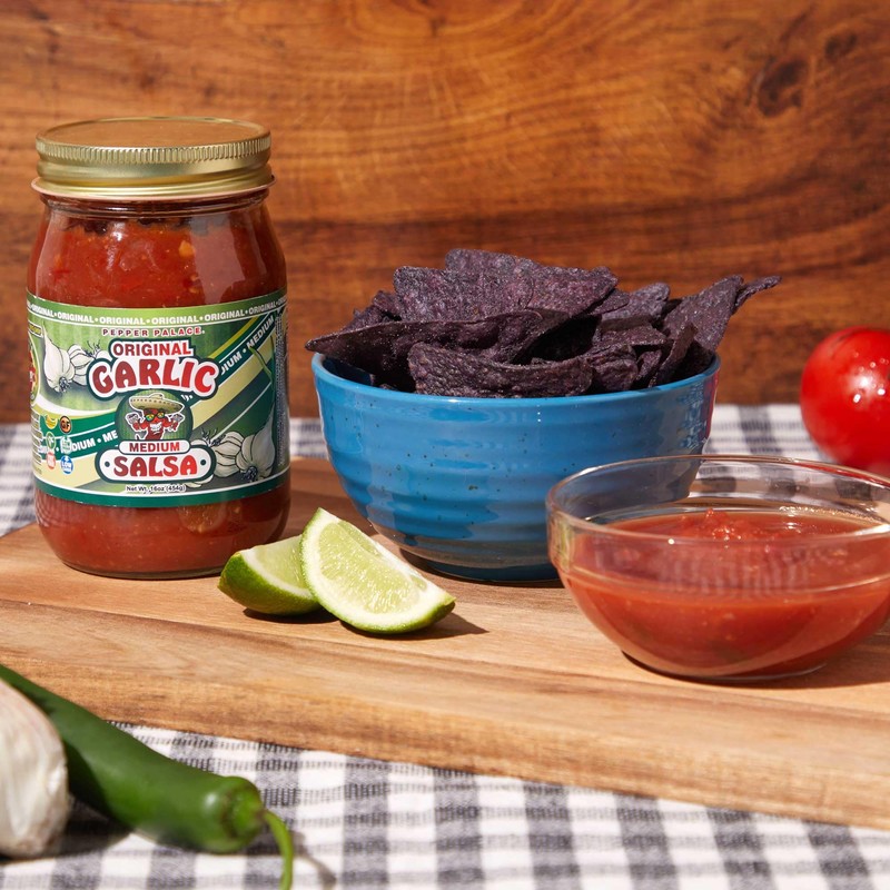 Pepper Palace Original Garlic Medium Salsa