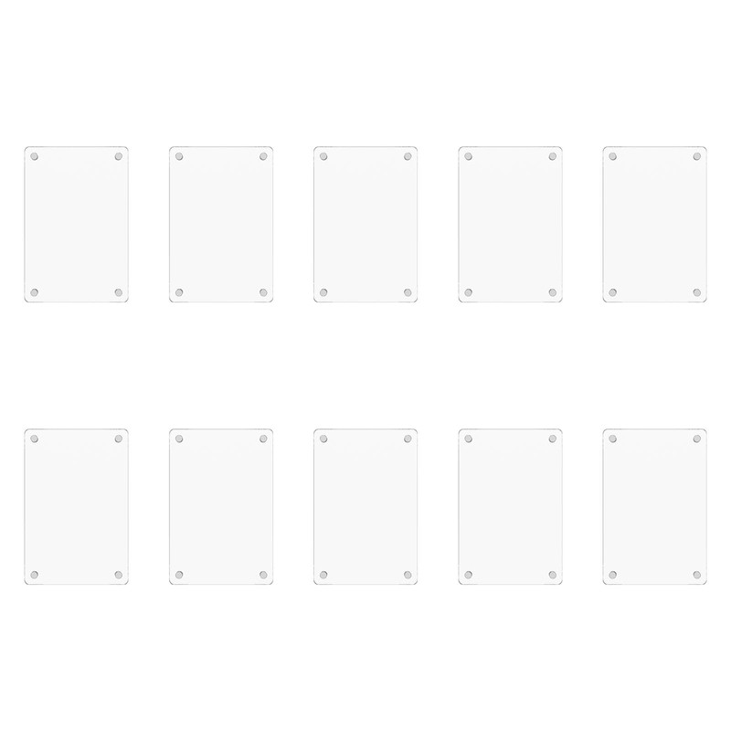 DJAPWPX-10 Pack Acrylic Fridge Magnetic Frame, Clear Fridge Magnetic Photo
