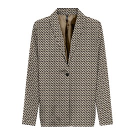 ONLY Women's Onlnova Life Elite L/S Pimo AOP Blazer, Chipmunk/Aop:588 Breaker Geo, M