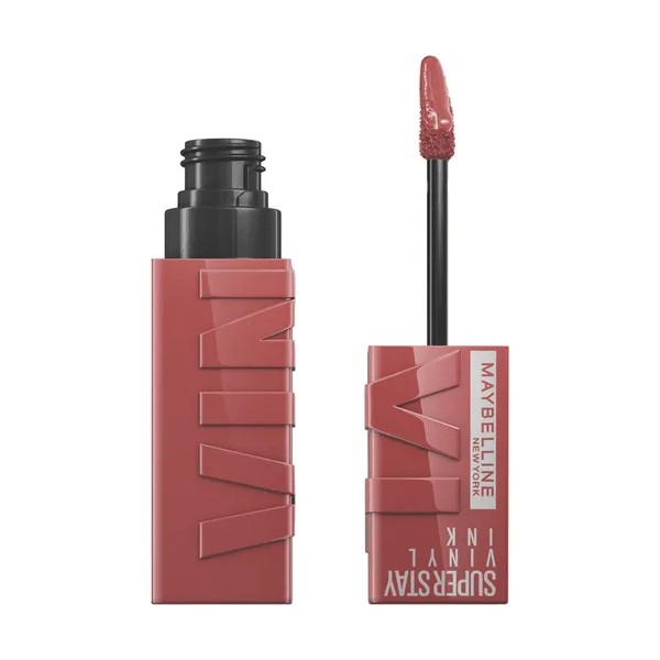 Maybelline Labial líquido brillante Superstay Vinyl Ink Tono Peachy, 4.2ml