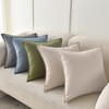 18x18 Beige Pillow Cover Decorative Throw Pillow Covers for Couch