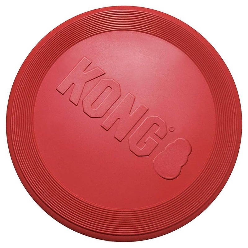 Kong Rubber Flyer,Large 2 Pack, Red