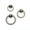 Antique Silver Ring Pulls Nickel Cabinet Knobs and Pulls Kitchen