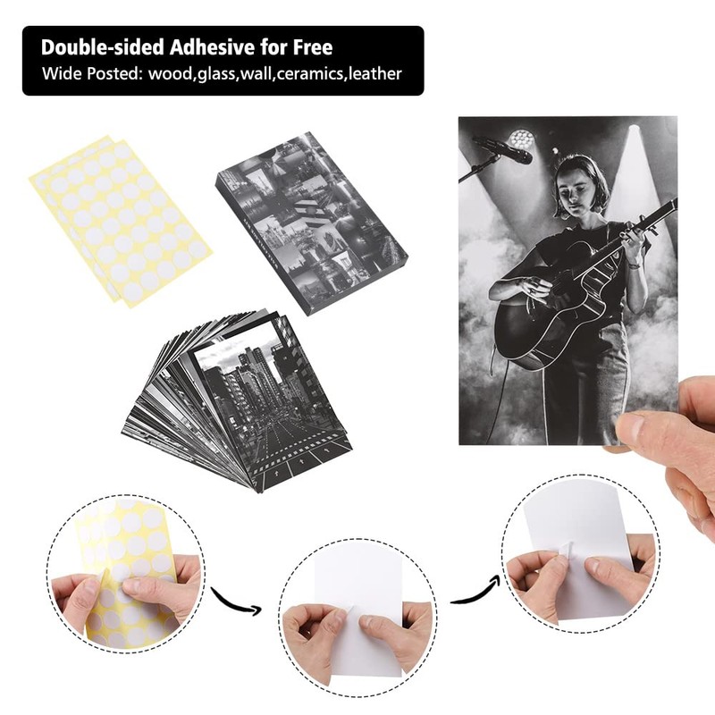 Generic Collage Kit - Black White Wall Collage Kit Aesthetic
