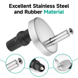 6Pcs Quick Release Toilet Seat Fixings, Universal Heavy Duty Toilet Seat Fastener Bolt Kit, Top Fittings and Fixtures Replacement Kit, Soft Close Toilet Seat Hinges and Expanding Screws Nuts Bolts