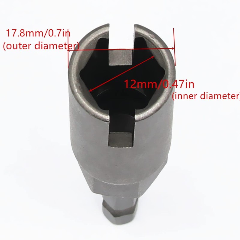 2PCS Deep Power Wing Nut Driver, 1/4" Hex Shank Slot