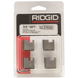 RIDGID - Peines De Roscar Terraja de Tubo 37830, 12R 3/4 Npt, Plomería, Kit de Herramientas
