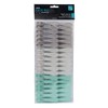 JVL Extra Strong Clothes Pegs, Pack of 36, Aqua (19-282)