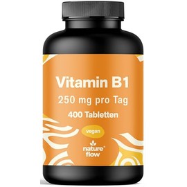 Vitamin B1 High Dose - 400 Tablets with 250 mg - Vitamin B 1 Thiamine - Vit B1 Laboratory Tested, Vegan & Produced in Germany - Packaging May Vary