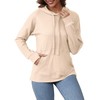 Women's Pullover Hooded Sweatshirt Loose Fit Soft Thumbhole Jacket Kangaroo