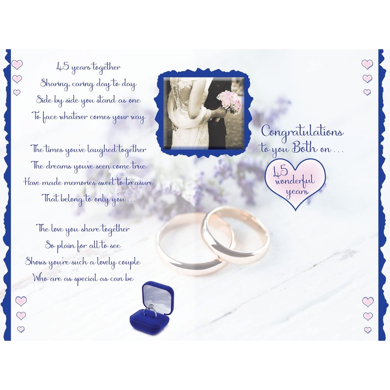 On Your sapphire wedding Anniversary Card