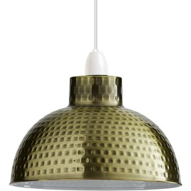 LEDSone Retro Style 10.25" Dome Metal Lamp Shade for Kitchen Bedroom Living Room (Green Brass)