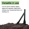 2Pcs Carbon Steel Shovels Set Leaf-Shaped Garden Trowel Weed Removal