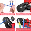 1200 Pieces Insulated Wire Terminals Kit, AWG23-7 Self-Adjustable Ratchet Wire