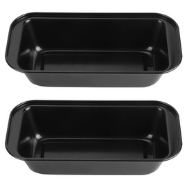 Molde Rectangular Para Pan Tostado De 5,2 X 10 Pulgadas, De Acero Al Carbono, Antiadherente, Para Hornear Pan, Pasteles, Para El Hogar, Cocina, Panadería, Herramientas De Cocina (Negro)