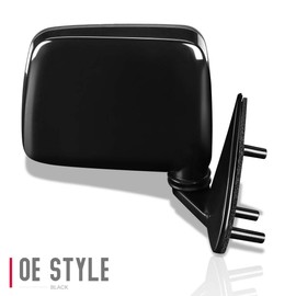 DNA Motoring OEM-MR-NI1321106 Factory Style Manual Right Side Door Mirror Compatible with 86-94 Nissan D21 Pickup / 95-97 Pickup / 87-95 Pathfinder