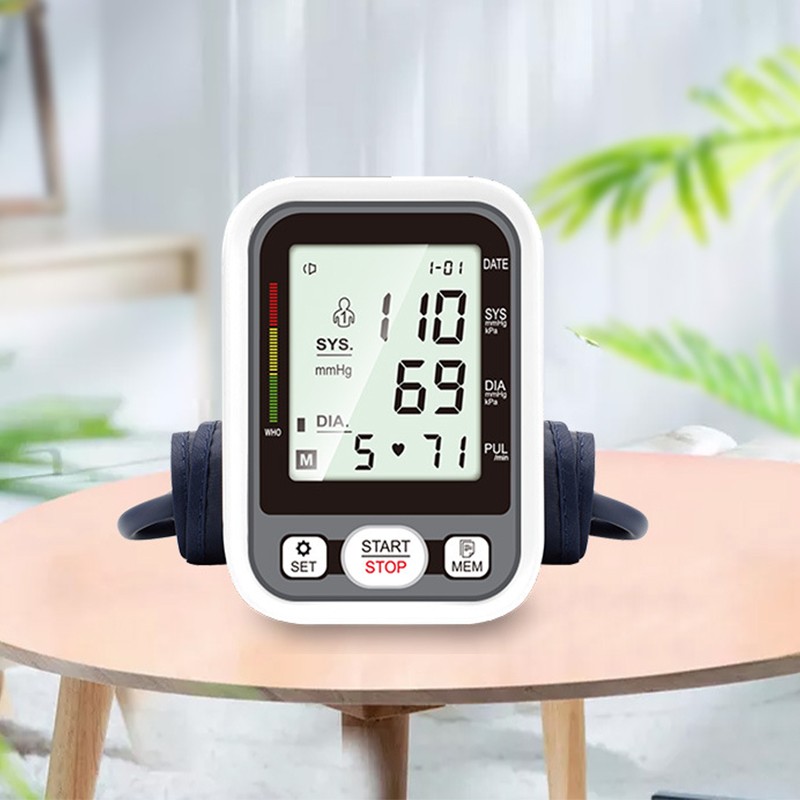Blood Pressure Monitor Automatic LCD Display Home Use Upper Arm
