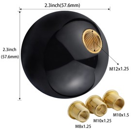 Padaodao 5 Speed Gear Knob Lever Stick Shift Head Shifter Handle fit Most Manual Transmission Vehicles SUV Trucks Cars, Black